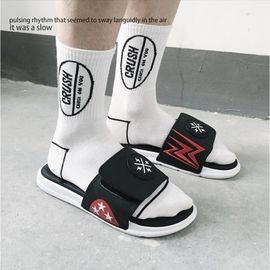 Mens Sport Slide Sandals Air Cushion Massage Footbed Summer Slippers