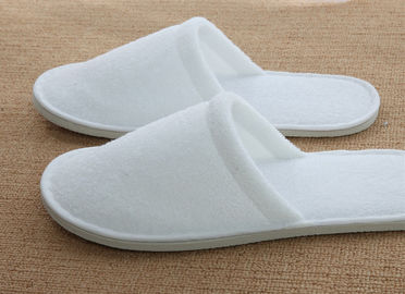 White Massage Spa Disposable Hotel Slippers Indoor Slides For Women Men