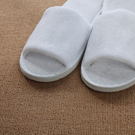 White Massage Spa Disposable Hotel Slippers Indoor Slides For Women Men
